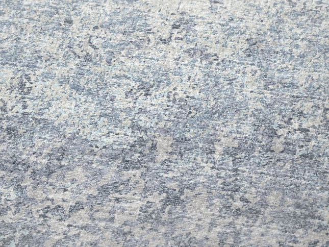 50" X 70" Blue And Beige Abstract Polyester Woven Plush Throw Blanket