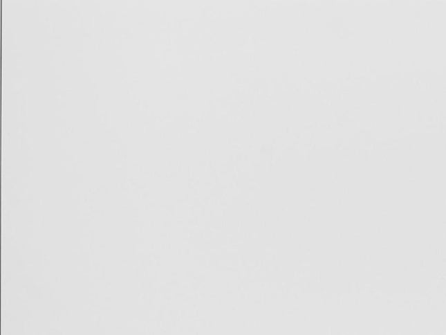 47" White Wood and Steel Coffee Table With Two Shelves