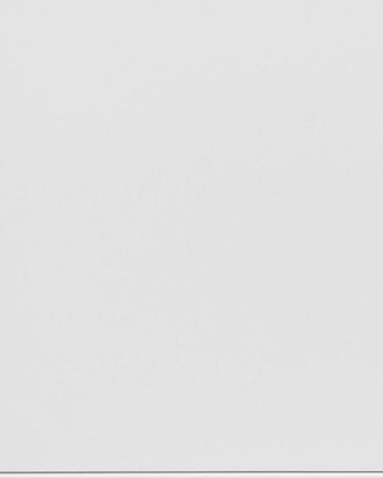 47" White Wood and Steel Coffee Table With Two Shelves