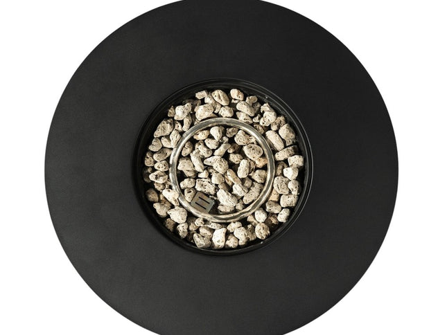 50000 BTU 32" Black Steel Propane Round Fire Pit