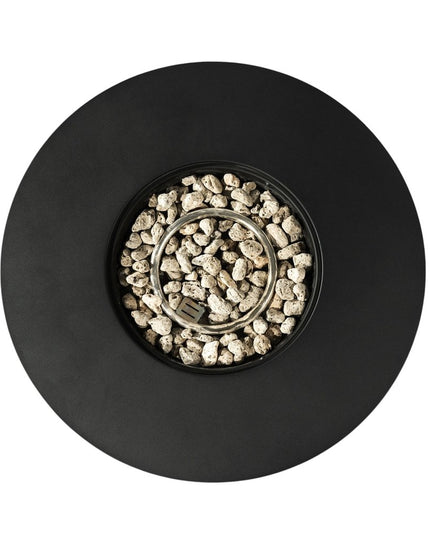 50000 BTU 32" Black Steel Propane Round Fire Pit Table