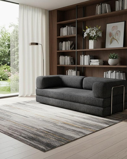 82" Gray Chenille Convertible Futon Sleeper Sofa