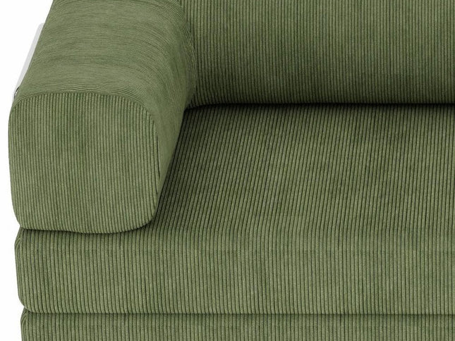 82" Green Corduroy Convertible Futon Sleeper Sofa