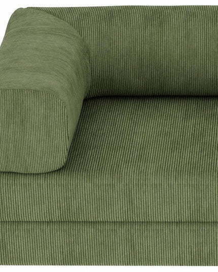 82" Green Corduroy Convertible Futon Sleeper Sofa