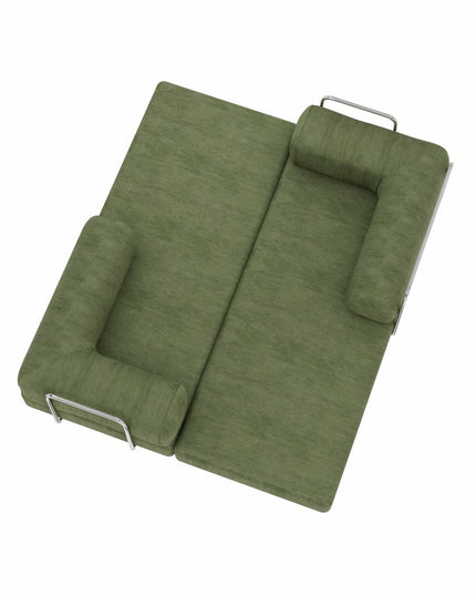 82" Green Corduroy Convertible Futon Sleeper Sofa