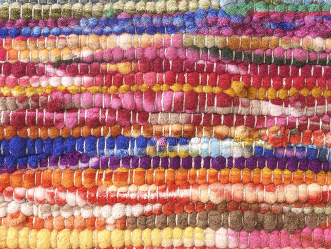 18" Blue Upholstery Cube Pouf Ottoman