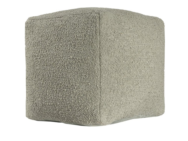 18" Sage Boucle Pouf Ottoman