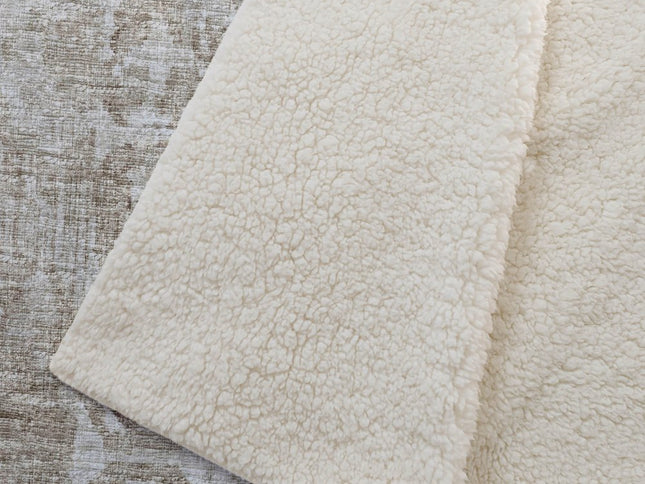 50" X 70" Beige And Ivory Damask Polyester Woven Plush Throw Blanket