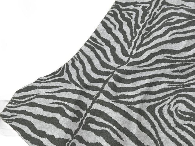 50" X 70" Gray And Ivory Animal Print Polyester Woven Plush Throw Blanket