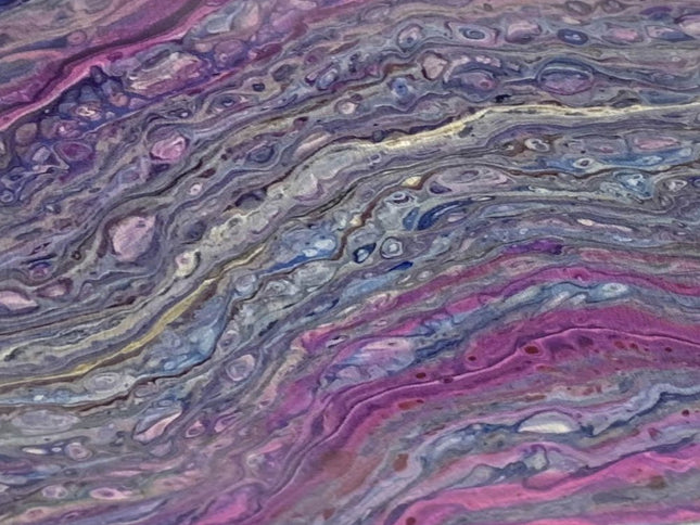 50" X 70" Lavender Blue And Ivory Abstract Polyester Woven Plush Throw Blanket