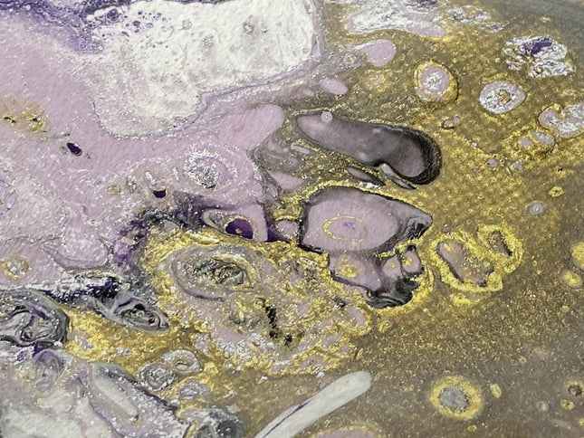 50" X 70" Amethyst And Ivory Abstract Polyester Woven Plush Throw Blanket