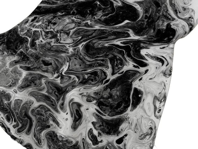 50" X 70" Ivory And Black Abstract Polyester Woven Plush Throw Blanket