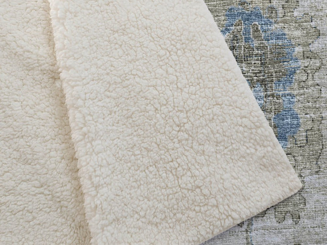 50" X 70" Blue Charcoal And Ivory Floral Polyester Woven Plush Throw Blanket