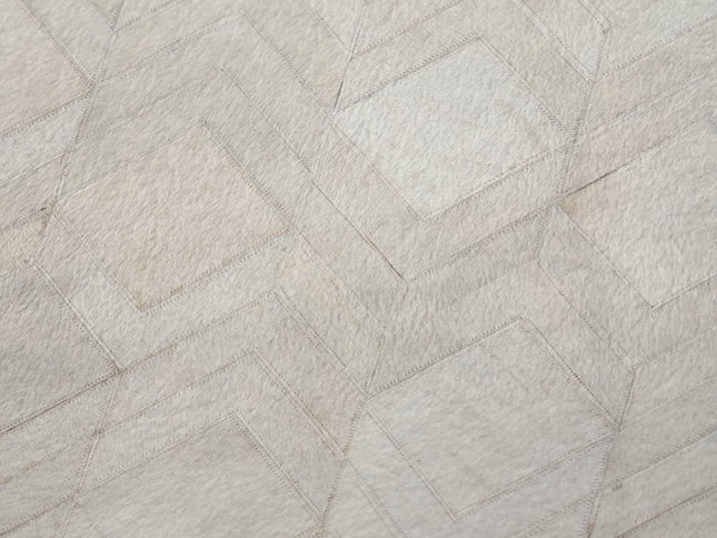 50" X 70" Ivory And Beige Geometric Polyester Woven Plush Throw Blanket