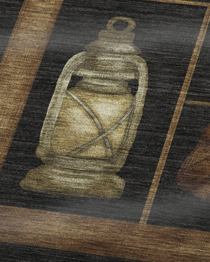 50" X 70" Midnight Brown And Beige Animal Print Polyester Woven Plush Throw Blanket