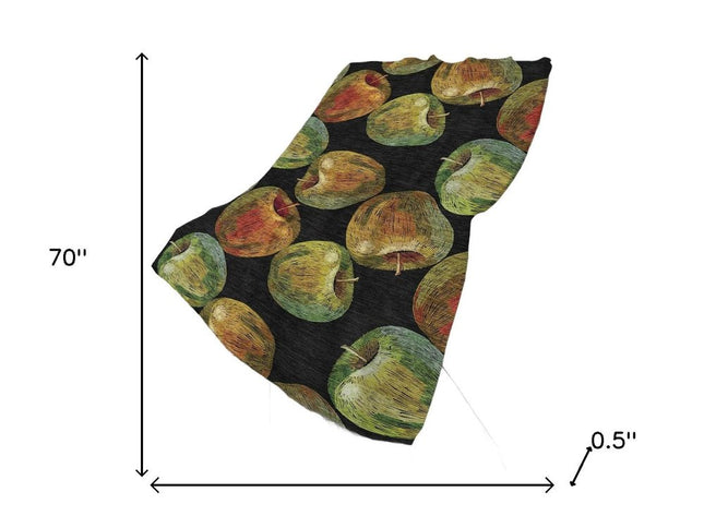 50" X 70" Midnight Gold And Red Abstract Polyester Woven Plush Throw Blanket