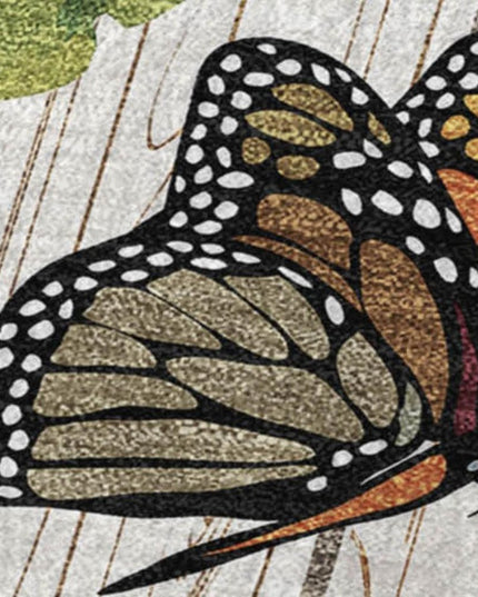 50" X 70" Yellow Blue And Ivory Floral Polyester Woven Plush Throw Blanket