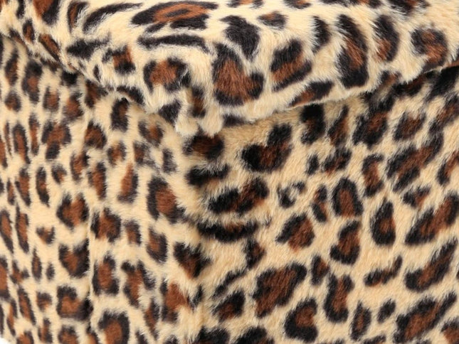 12" Plastic Animal Print Storage Ottoman