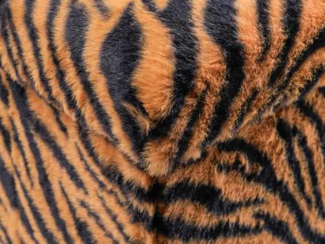 12" Plastic Animal Print Storage Ottoman