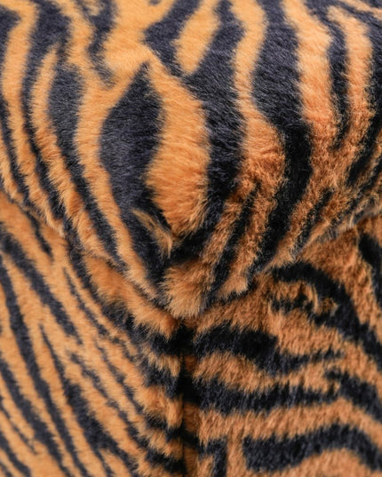 12" Plastic Animal Print Storage Ottoman