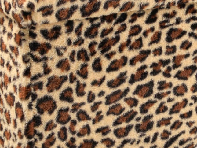 30" Plastic Animal Print Storage Ottoman