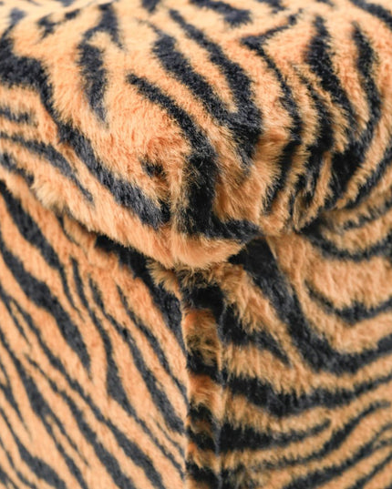 30" Plastic Animal Print Storage Ottoman