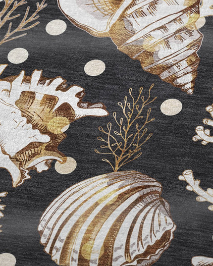 50" X 70" Midnight Brown And Ivory Animal Print Polyester Woven Plush Throw Blanket