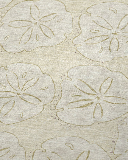 50" X 70" Sand And Ivory Animal Print Polyester Woven Plush Throw Blanket