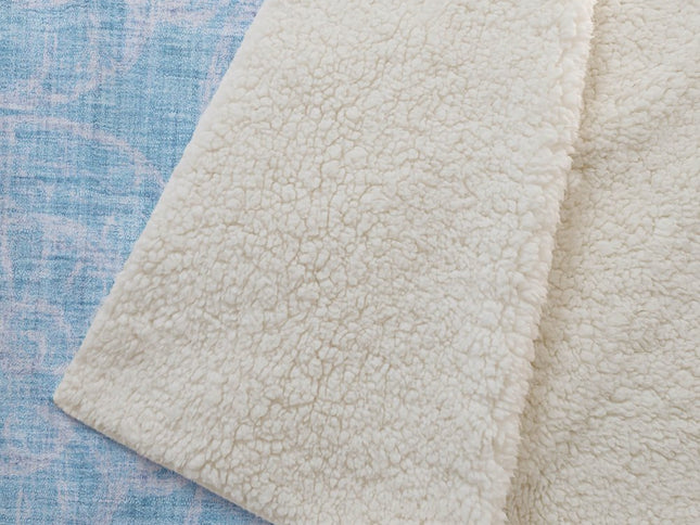 50" X 70" Aqua And Ivory Animal Print Polyester Woven Plush Throw Blanket