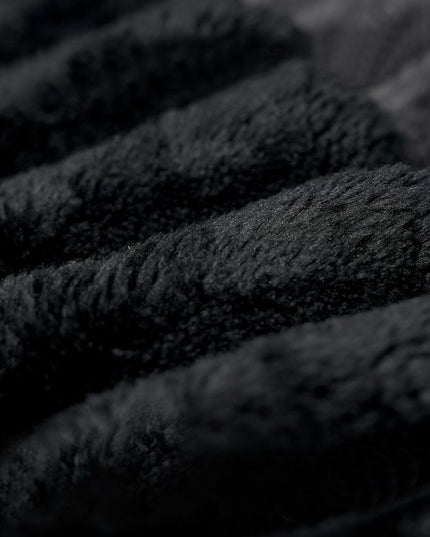 135" Black Corduroy Modular Compression Foam Sofa With Ottoman And Toss Pillows