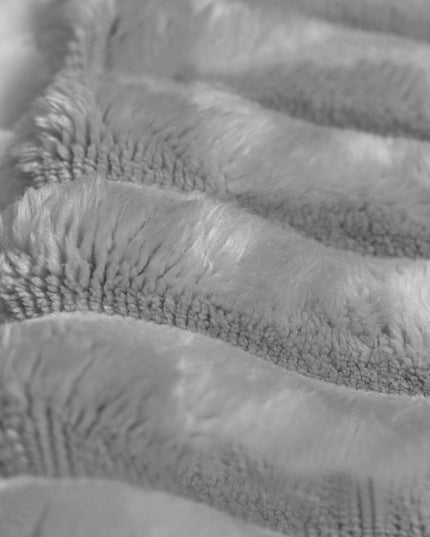 107" Gray Corduroy Modular Compression Foam Sofa With Ottoman And Toss Pillows