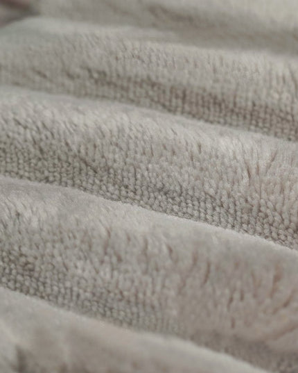 107" Gray Corduroy Modular Compression Foam Sofa With Toss Pillows