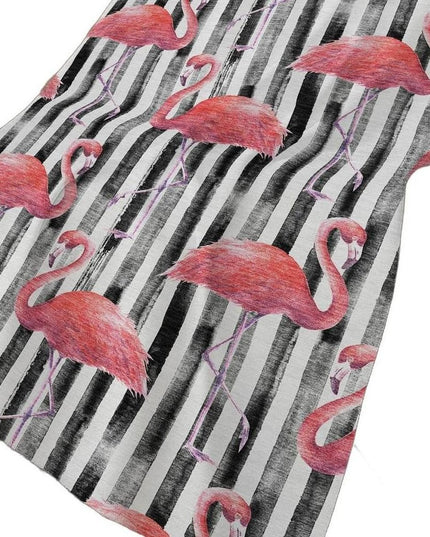 50" X 70" Pink Black And Ivory Animal Print Polyester Woven Plush Throw Blanket