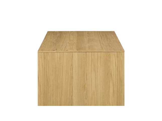 53" Oak Wood Sled Coffee Table