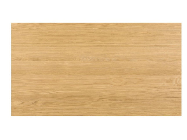 53" Oak Wood Sled Coffee Table