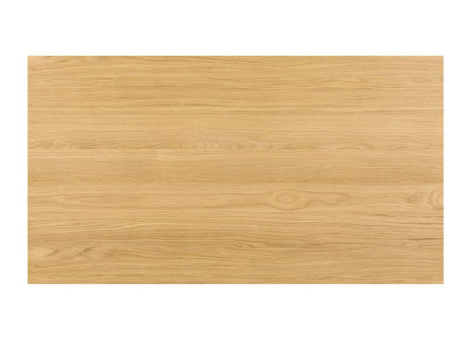 53" Oak Wood Sled Coffee Table