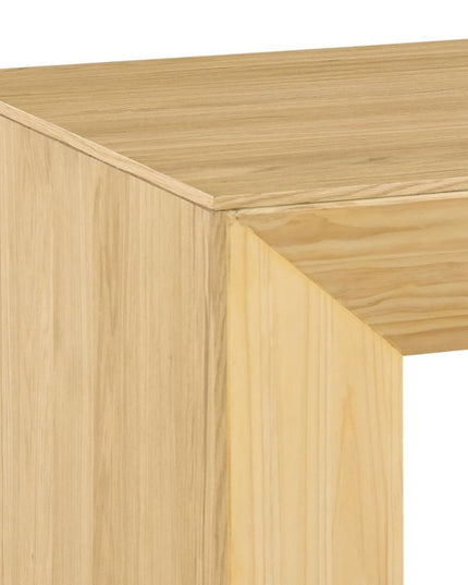 53" Oak Wood Sled Coffee Table