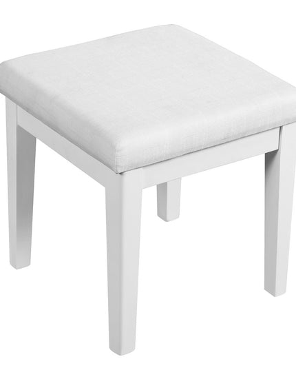 47" White Wood Six Drawer Dresser