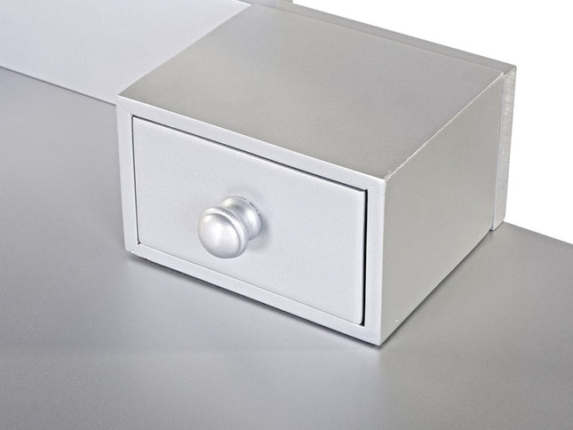 39" Silver Wood Two Drawer Dresser