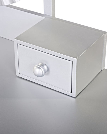 39" Silver Wood Two Drawer Dresser