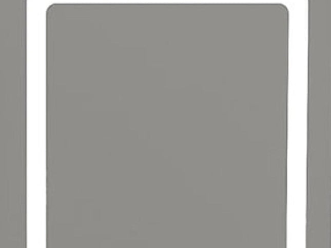 24" White Wood Lighted Two Drawer Dresser