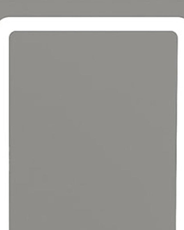 24" White Wood Lighted Two Drawer Dresser