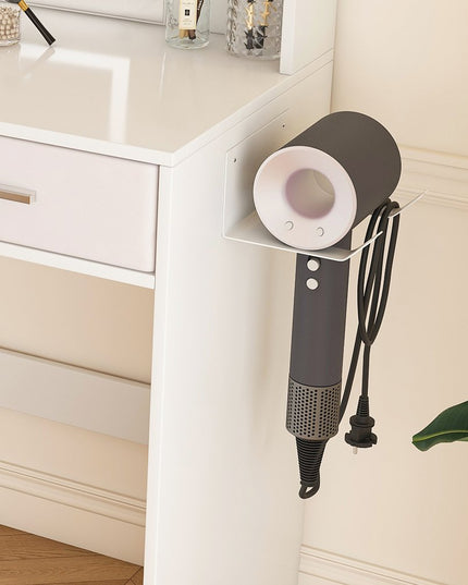 28" White Wood Lighted Two Drawer Dresser