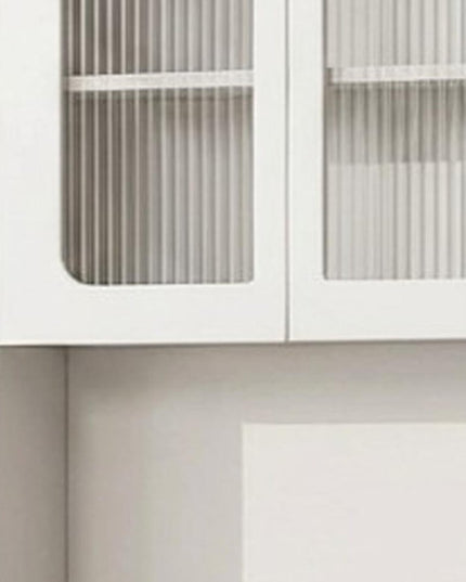 19" White Wood Lighted Four Drawer Dresser