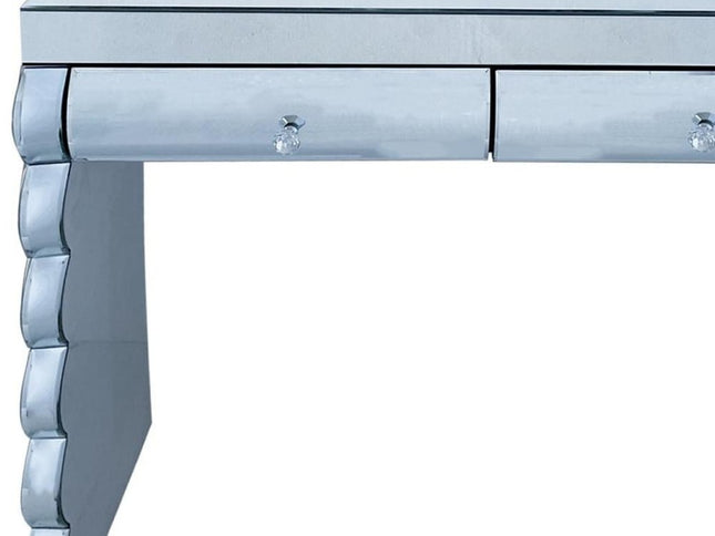 39" Silver Wood Two Drawer Dresser