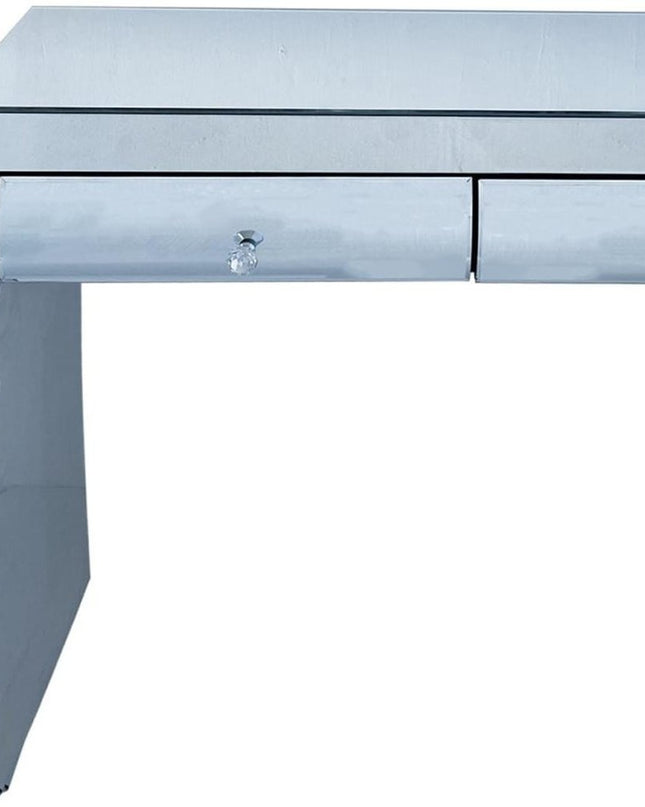 39" Silver Wood Two Drawer Dresser