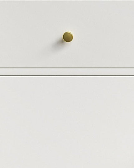 35" White Wood Lighted Two Drawer Dresser