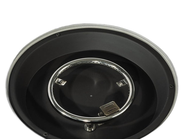 50000 BTU 36" Gray Steel Propane Round Fire Pit With Cover