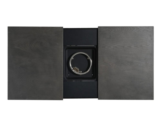 50000 BTU 45" Gray Aluminum Propane Rectangular Fire Pit With Cover