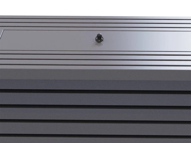 50000 BTU 42" Gray Steel Propane Rectangular Fire Pit Table With Cover